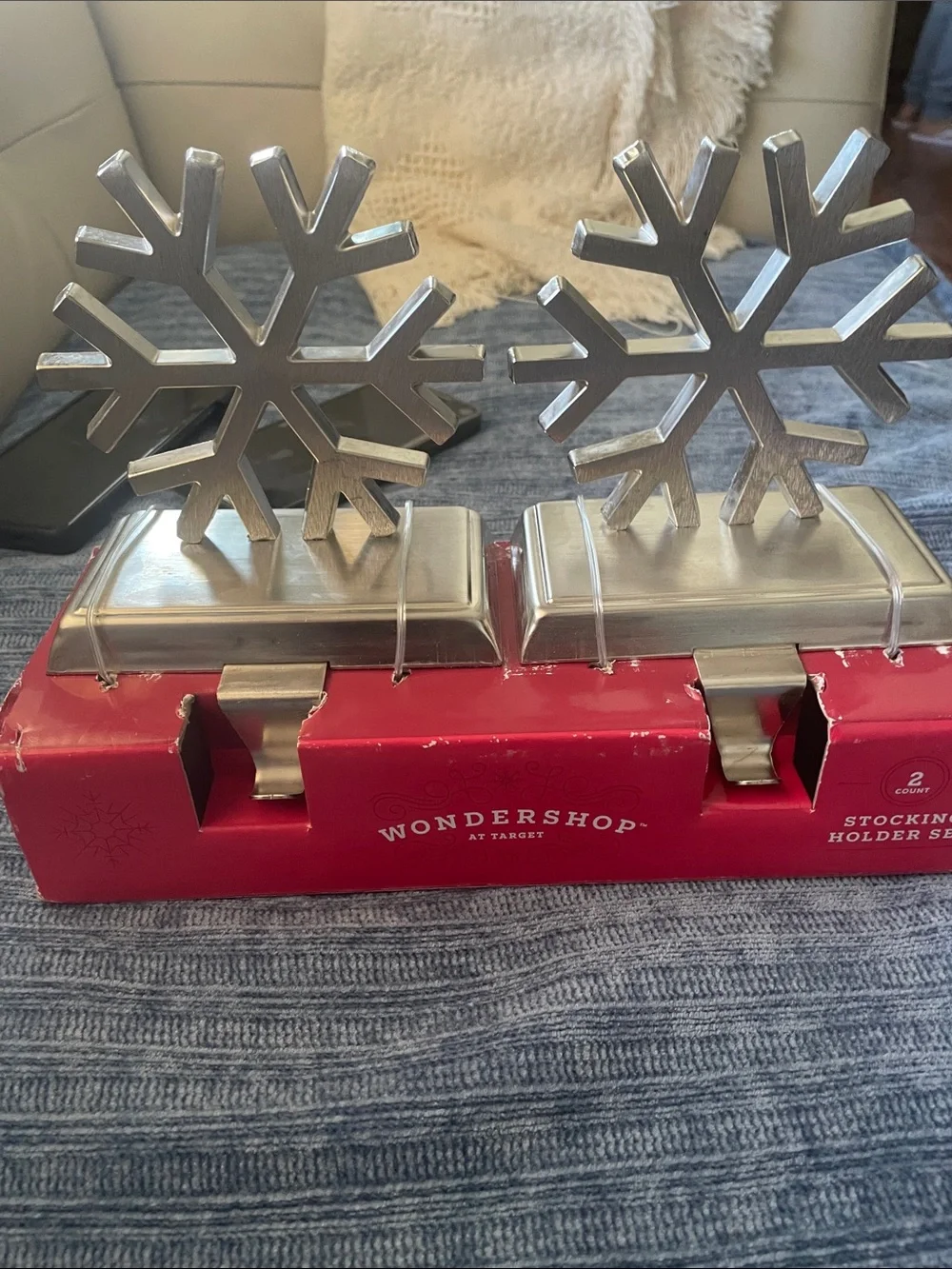 Wondershop Silver Snowflake Lantern Accent - Set of 2